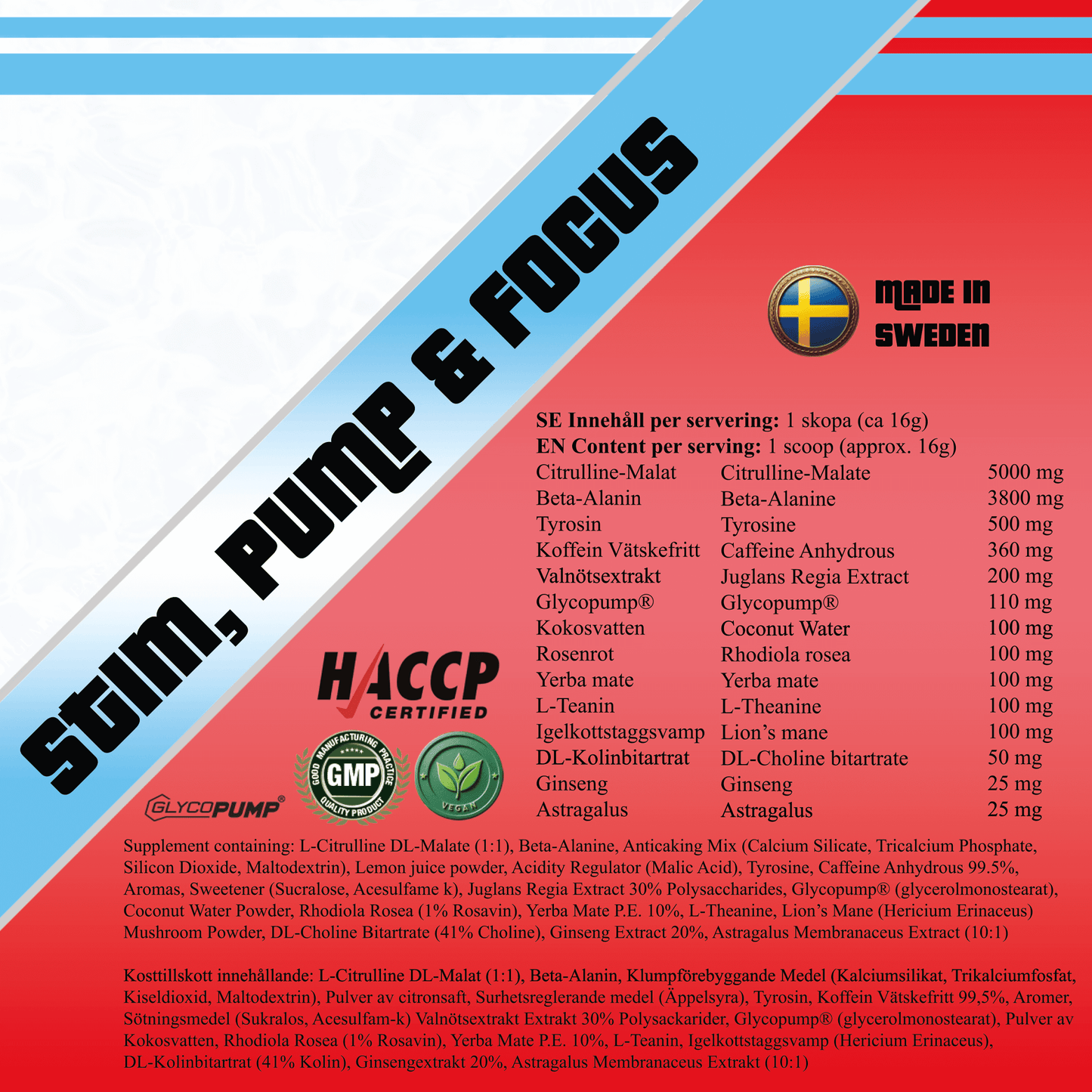 Big Boy Pharma Pre Workout (PWO) 2x480g